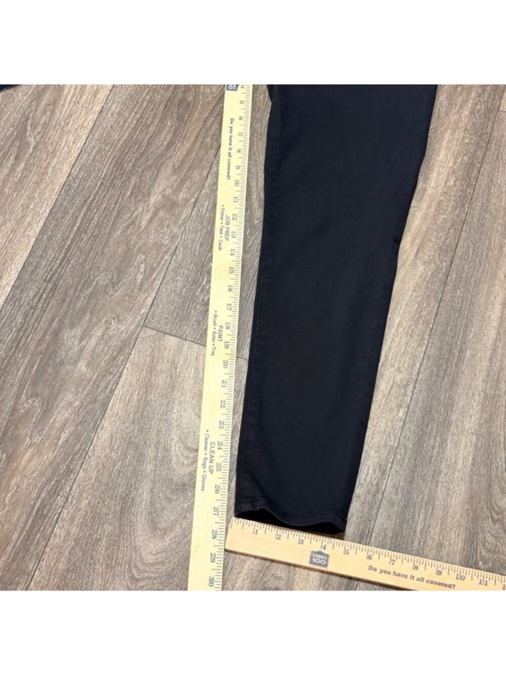 The Abbey Ankle Mid-Rise Super Skinny Black Jeans Anthropologie Size 31R Stretch - Picture 7 of 10